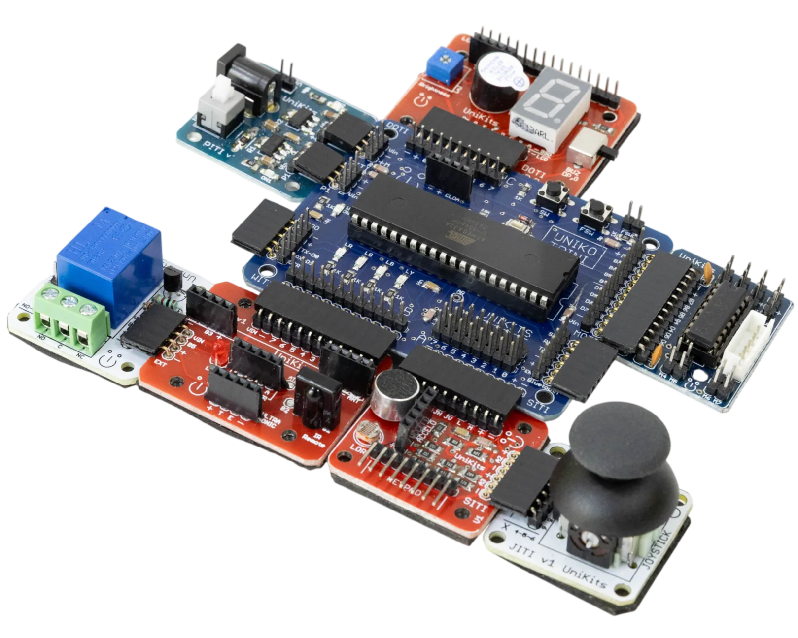 Eduprime UniKits board set — Uniko main board with sensor & actuator modules