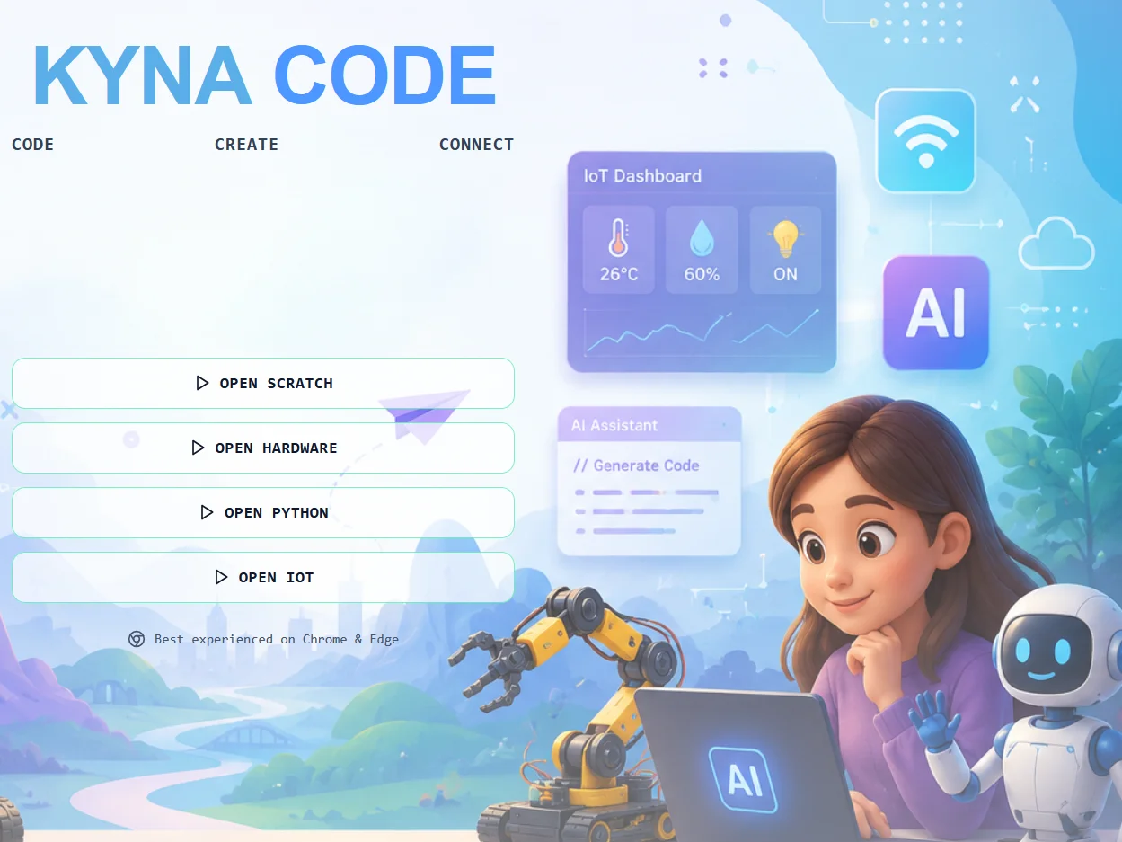 KYNA CODE programming platform by Eduprime